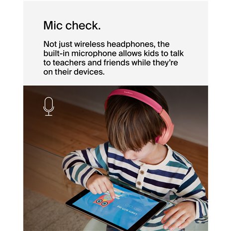 Belkin Soundform Mini-On-Ear per bamb. BT USB-C rosa AUD002b