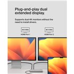 Belkin CONNECT USB-C 8-in-1 Core für 2 Bildschirme INC015btS