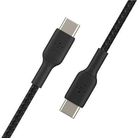 Belkin BOOST CHARGE geflocht.Kab USB-C/USB-C 15cm sw.CAB004B