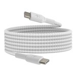 Belkin BOOST CHARGE geflocht.Kab USB-C/USB-C 2m weiß CAB004b