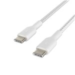 Belkin BOOST CHARGE geflocht.Kab USB-C/USB-C 2m weiß CAB004b