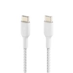 Belkin BOOST CHARGE geflocht.Kab USB-C/USB-C 2m weiß CAB004b