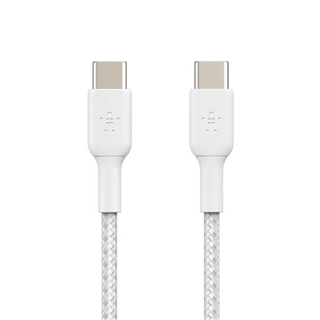Belkin BOOST CHARGE geflocht.Kab USB-C/USB-C 2m weiß CAB004b