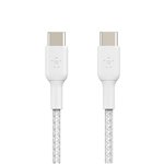 Belkin BOOST CHARGE geflocht.Kab USB-C/USB-C 2m weiß CAB004b