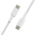 Belkin BOOST CHARGE geflocht.Kab USB-C/USB-C 2m weiß CAB004b