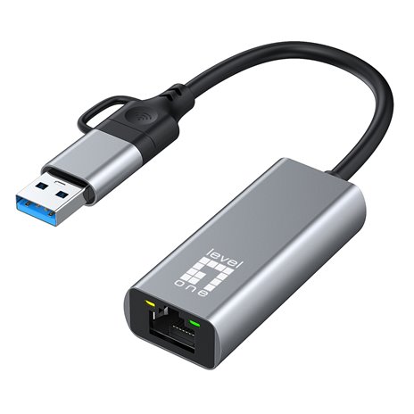 LevelOne USB-0423 2,5G USB-C/A Netzwerkadapter