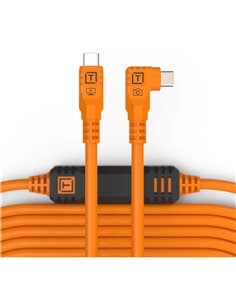 Tether Tools TetherPro USB-C auf USB-C rechter Winkel orange
