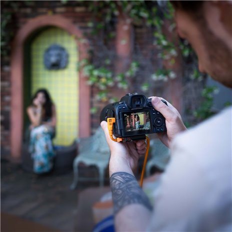 Tether Tools TetherPro USB-C auf USB-C rechter Winkel orange