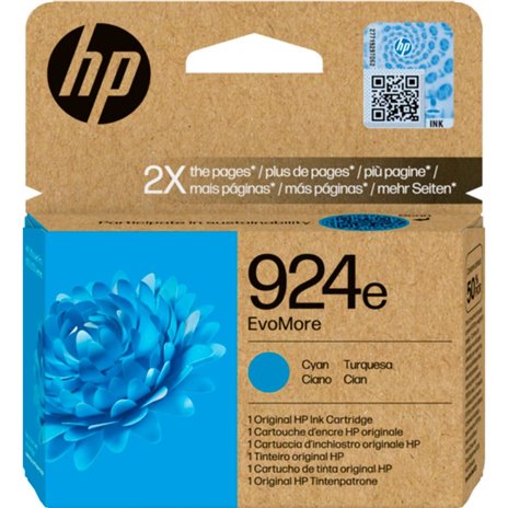 HP EvoMore 4K0U7NE cartuccia ciano No. 924e