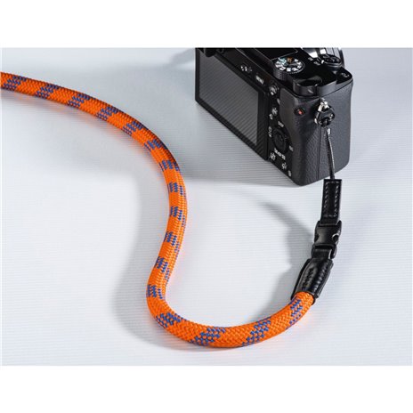 Hama cinghia per fotocamera Braid 120  arancione/blu