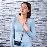 Hama cinghia per fotocamera Braid 120  arancione/blu