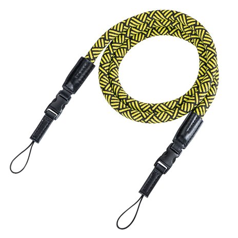Hama cinghia per fotocamera Braid 120  nero/giallo