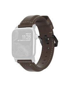 Nomad Traditional Strap Leather Brown Connector Black 38/40/