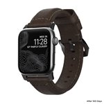 Nomad Traditional Strap Leather Brown Connector Black 38/40/