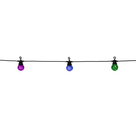 LBM 12m Smart Outdoor catena luminosa - 25 x Globe Facets