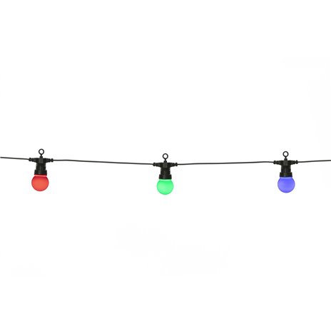 LBM 14m Smart Outdoor catena luminosa - 15 x Globe 5cm