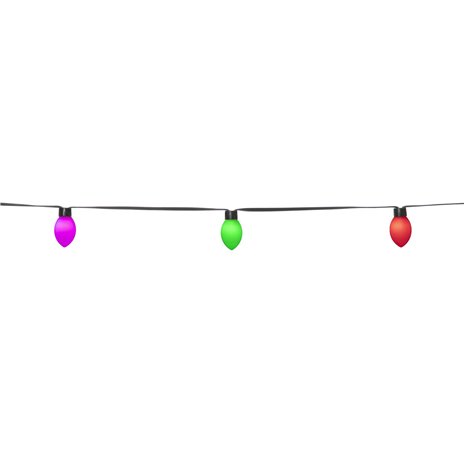 LBM 10m Smart Outdoor catena luminosa - 50 x Cone Globe