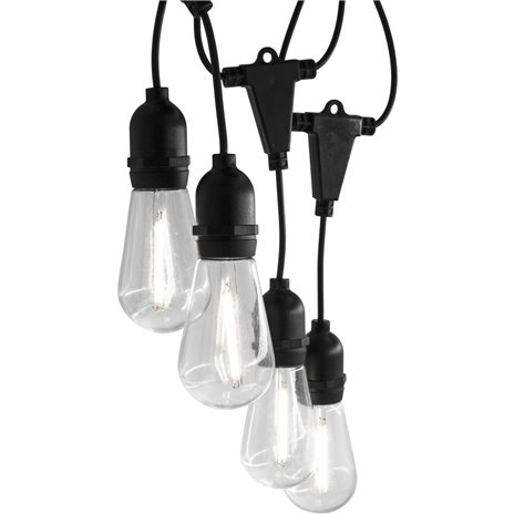 LBM 10m Smart Outdoor catena luminosa - 10 x Globe Vintage