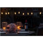 LBM 10m Smart Outdoor catena luminosa - 10 x Globe Vintage