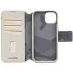 Decoded custodia portafoglio stacc. pelle per iPhone 15 Clay