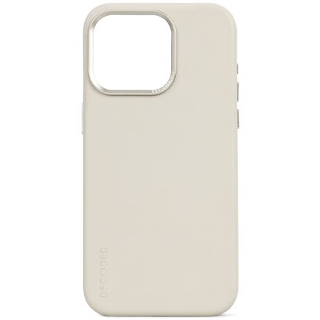 Decoded cover posteriore pelle per iPhone 15 Pro Clay