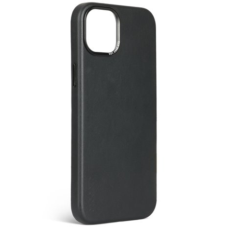 Decoded cover posteriore pelle per iPhone 15 Plus nero