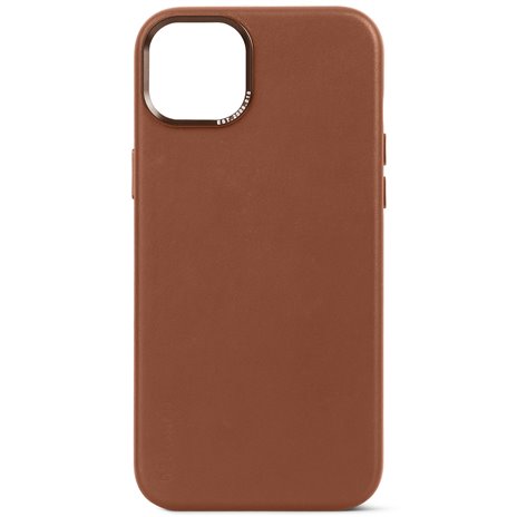 Decoded cover posteriore pelle per iPhone 15 Plus Tan