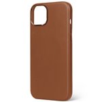 Decoded cover posteriore pelle per iPhone 15 Plus Tan