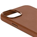 Decoded cover posteriore pelle per iPhone 15 Plus Tan