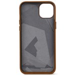 Decoded cover posteriore pelle per iPhone 15 Plus Tan