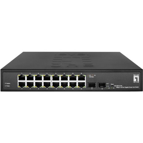 LevelOne GES-2118 Hilbert 18-Port Gigabit Smart Switch