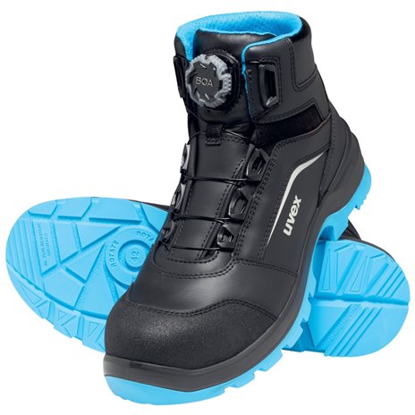 uvex stivali 95692 BOA nero/bl S S3 PUR W11 45