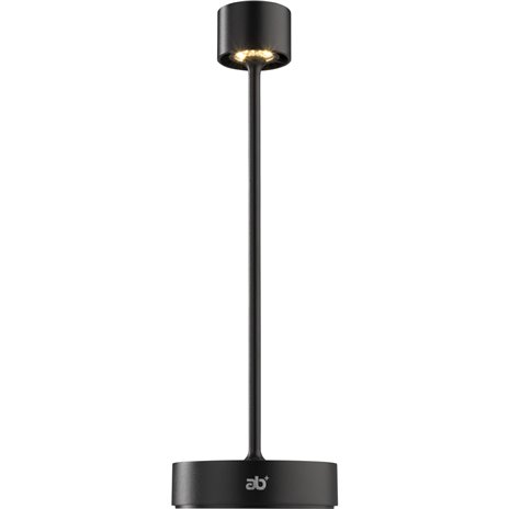 ab+ by Abert Saturno lampada da tavolo portat. nero