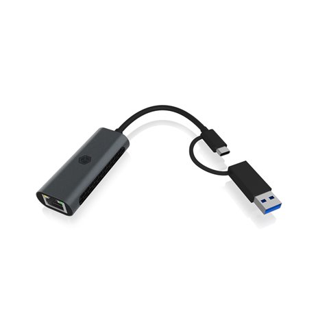 Raidsonic ICY BOX IB-LAN301-C3 USB Type-C / Type-A zu LAN