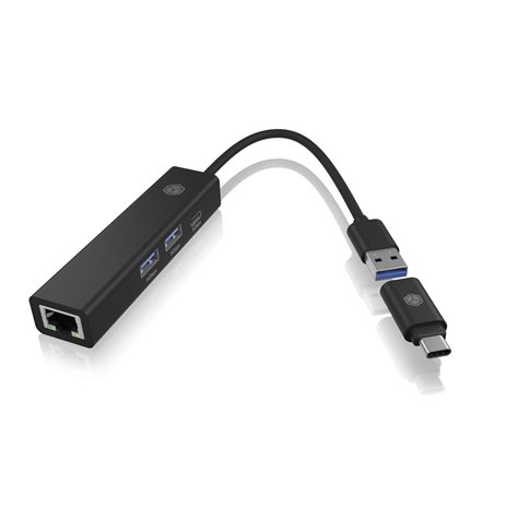 Raidsonic ICY BOX IB-HUB1439 LAN/USB Hub