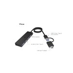 Raidsonic IB-HUB1424-C3 4-Port USB Type-A Hub