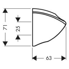 Hansgrohe supporto doccia Porter C cromo 2