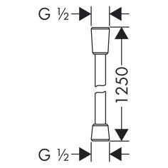Hansgrohe Isiflex flessibile doccia 125cm cromo 2
