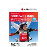 AgfaPhoto SDHC scheda 16GB High Speed Class 10 UHS I