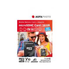 AgfaPhoto MicroSDHC UHS-I   16GB High Speed Class 10 U1 + ad 2