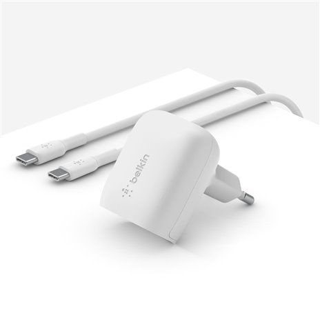Belkin BOOST Charge 20W Charger white+ USB-C Cab.WCA006vf1MW