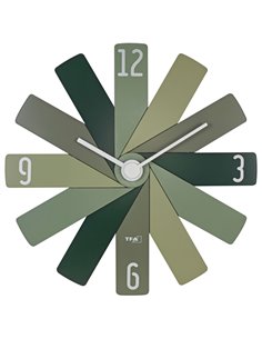 TFA Clock in the box verde orologio da parete