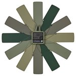 TFA Clock in the box verde orologio da parete