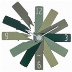 TFA Clock in the box verde orologio da parete