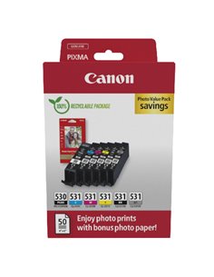 Canon PGI-530 / CLI-531 Photo Value Pack PGBK/C/M/Y/BK/GY
