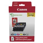 Canon PGI-530 / CLI-531 Photo Value Pack PGBK/C/M/Y/BK/GY