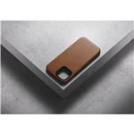 Nomad Modern custodia pelle iPhone 14 Plus English Tan