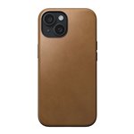 Nomad Modern custodia pelle iPhone 15 English Tan