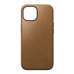 Nomad Modern custodia pelle iPhone 15 English Tan