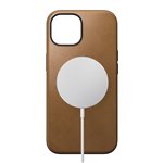 Nomad Modern custodia pelle iPhone 15 English Tan
